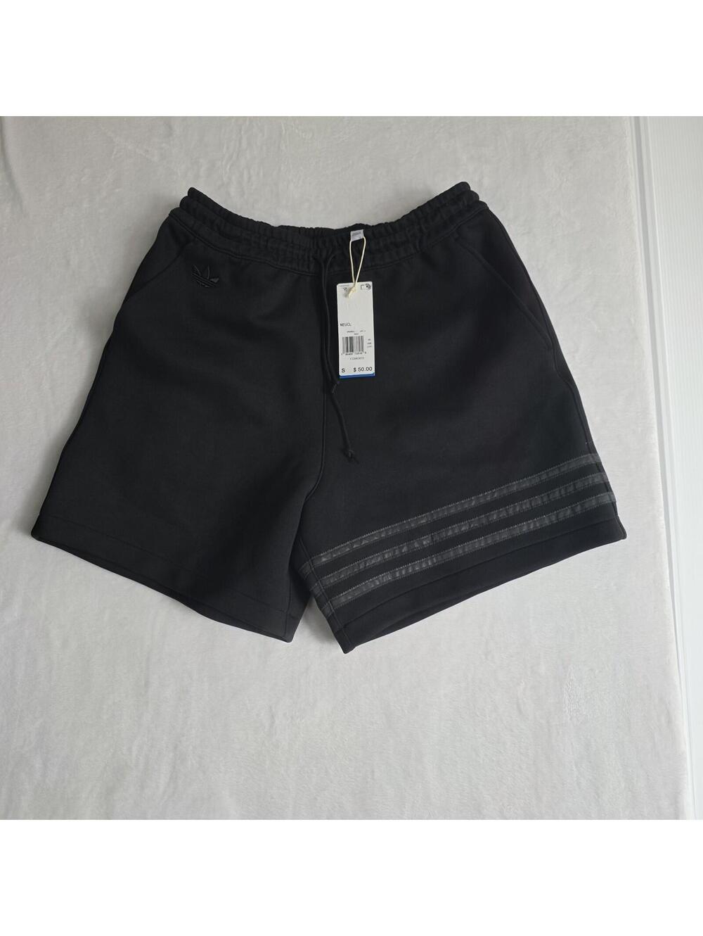 Adidas Originals Street Neuclassic shorts in black Men's Size Small NWT